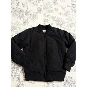 Old navy black bomber jacket boys small